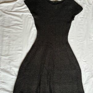 United Colors Of Benetton wool knit Charcoal Midi Dress